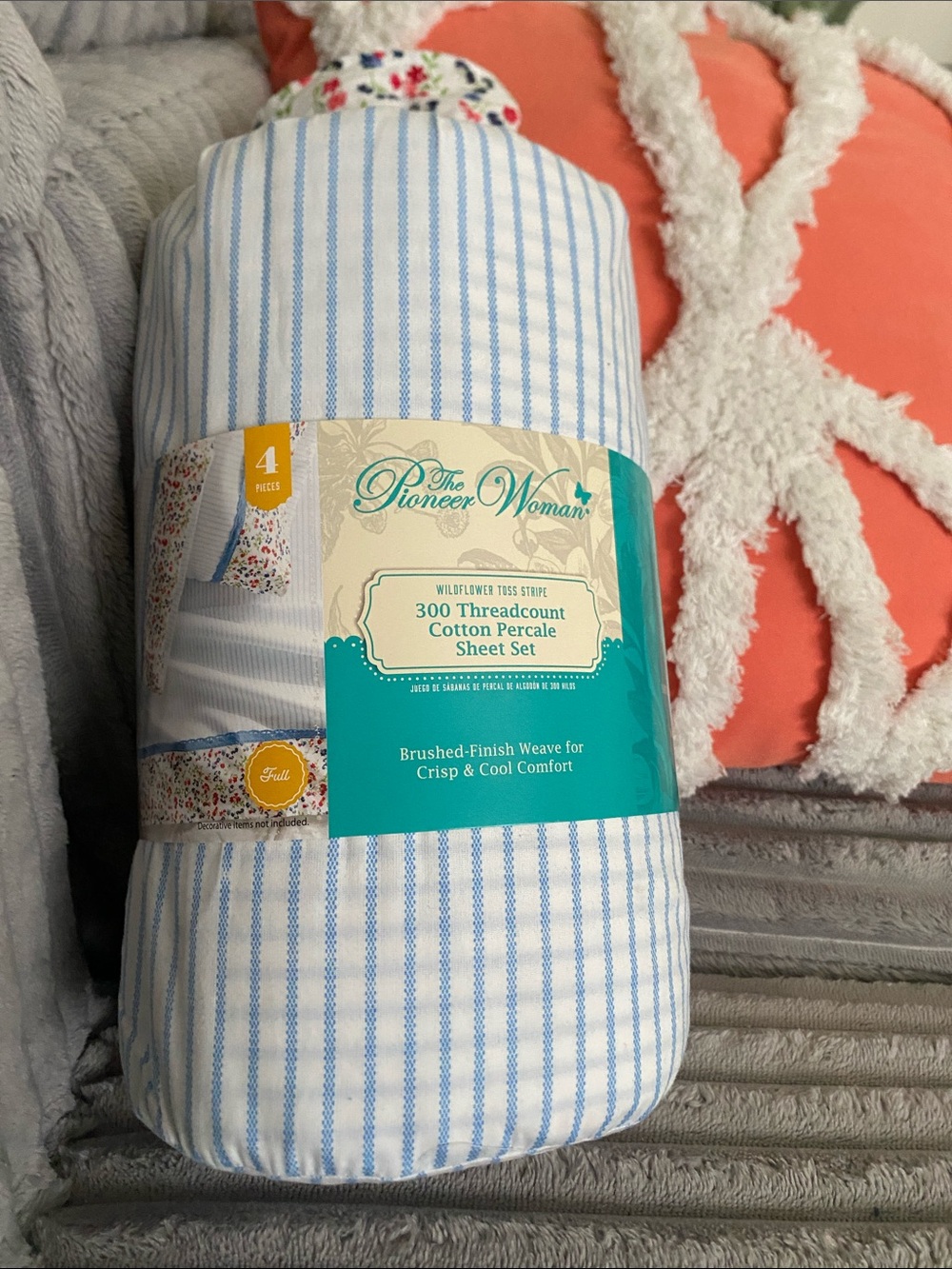 Pioneer Woman NWT wildflower striped full sheet set